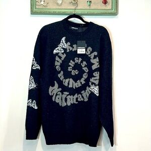 The Hundreds Maintain the mystery wool grey pullover sweater size large new